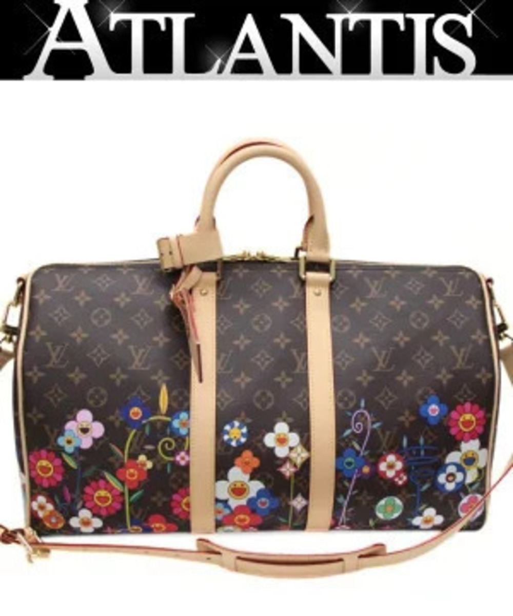 Louis Vuitton LV TM Keepall Bandouliere Boston bag Takashi Murakami Monogram